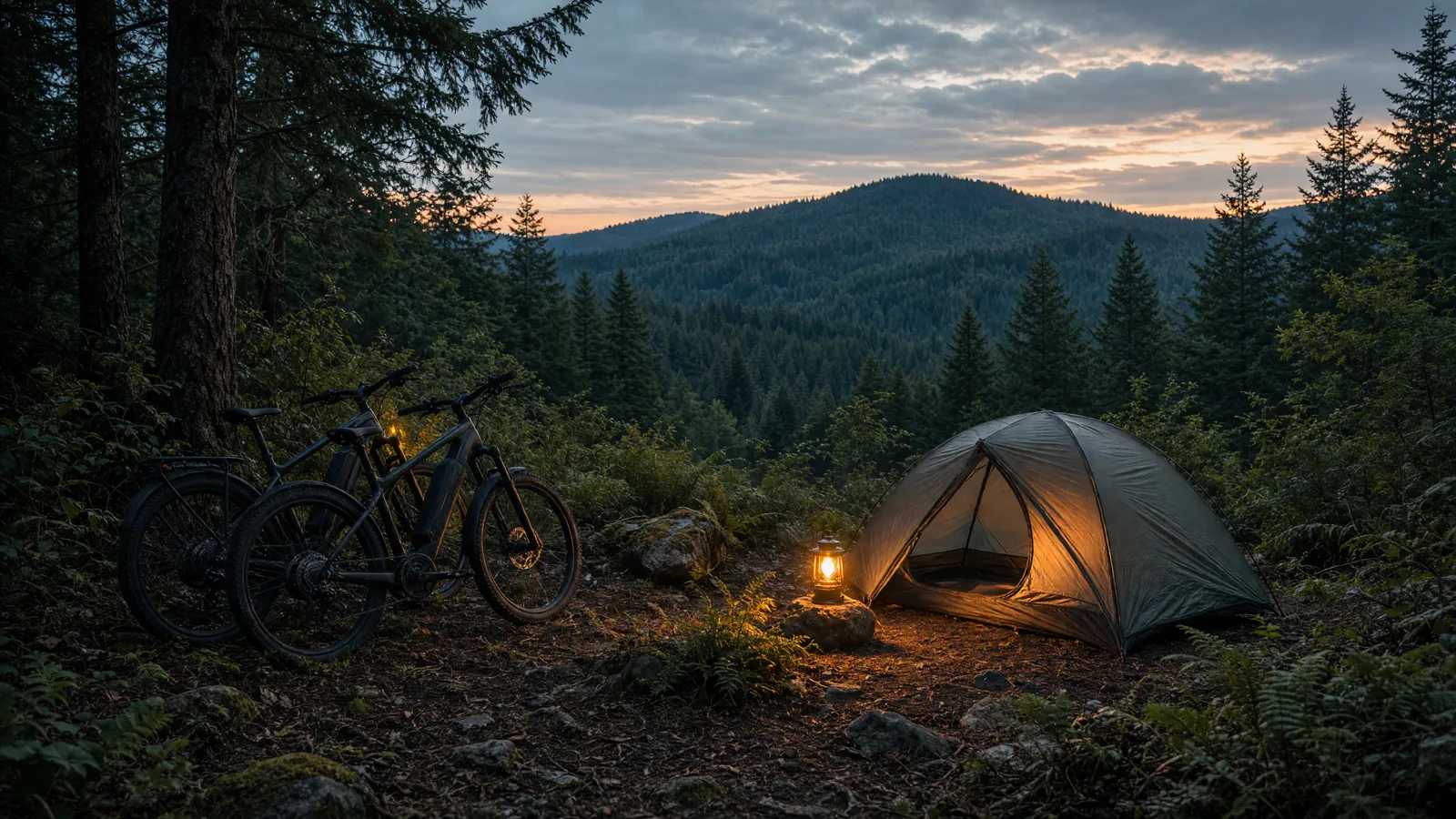 Scene in Benton County, Oregon — camping ridge