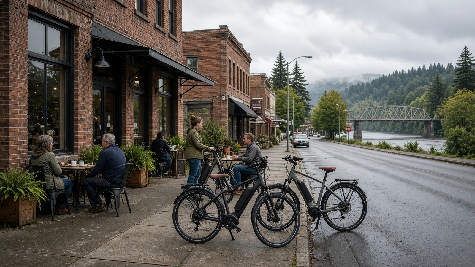 Scene in Columbia County, Oregon — downtown main