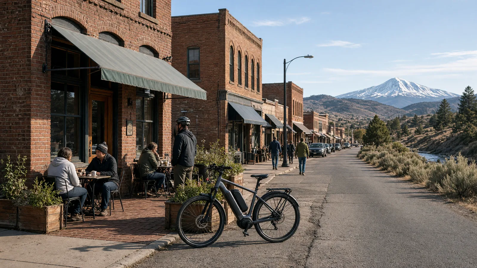 Scene in Deschutes County, Oregon — downtown main