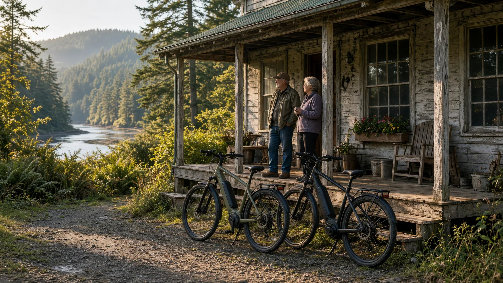 Scene in Lincoln County, Oregon — country store
