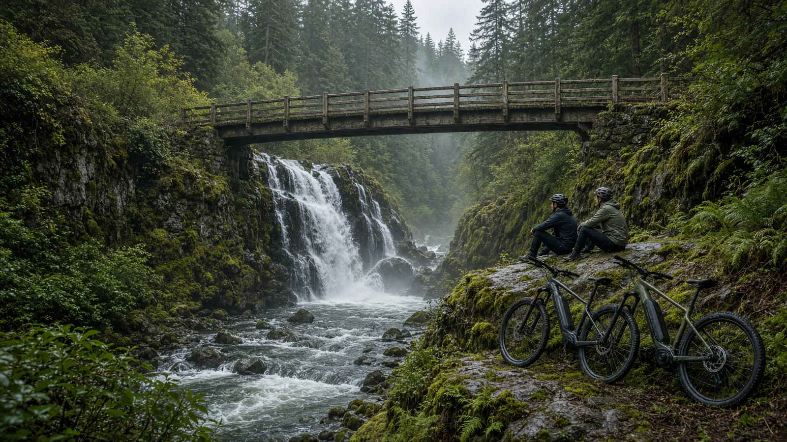 Scene in Umatilla County, Oregon — waterfall hike