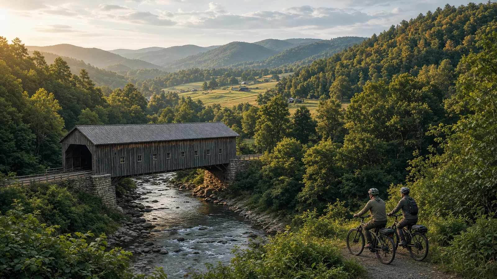 Landscape scene in Berks County, Pennsylvania