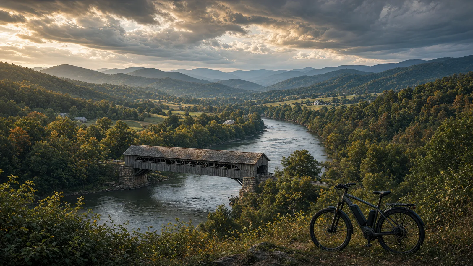 Landscape scene in Bucks County, Pennsylvania