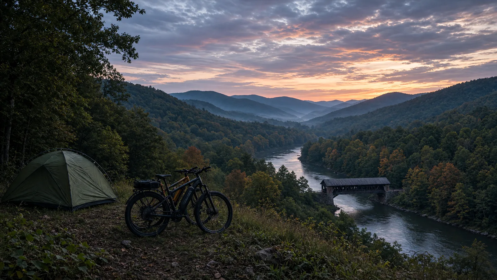 Landscape scene in Cameron County, Pennsylvania