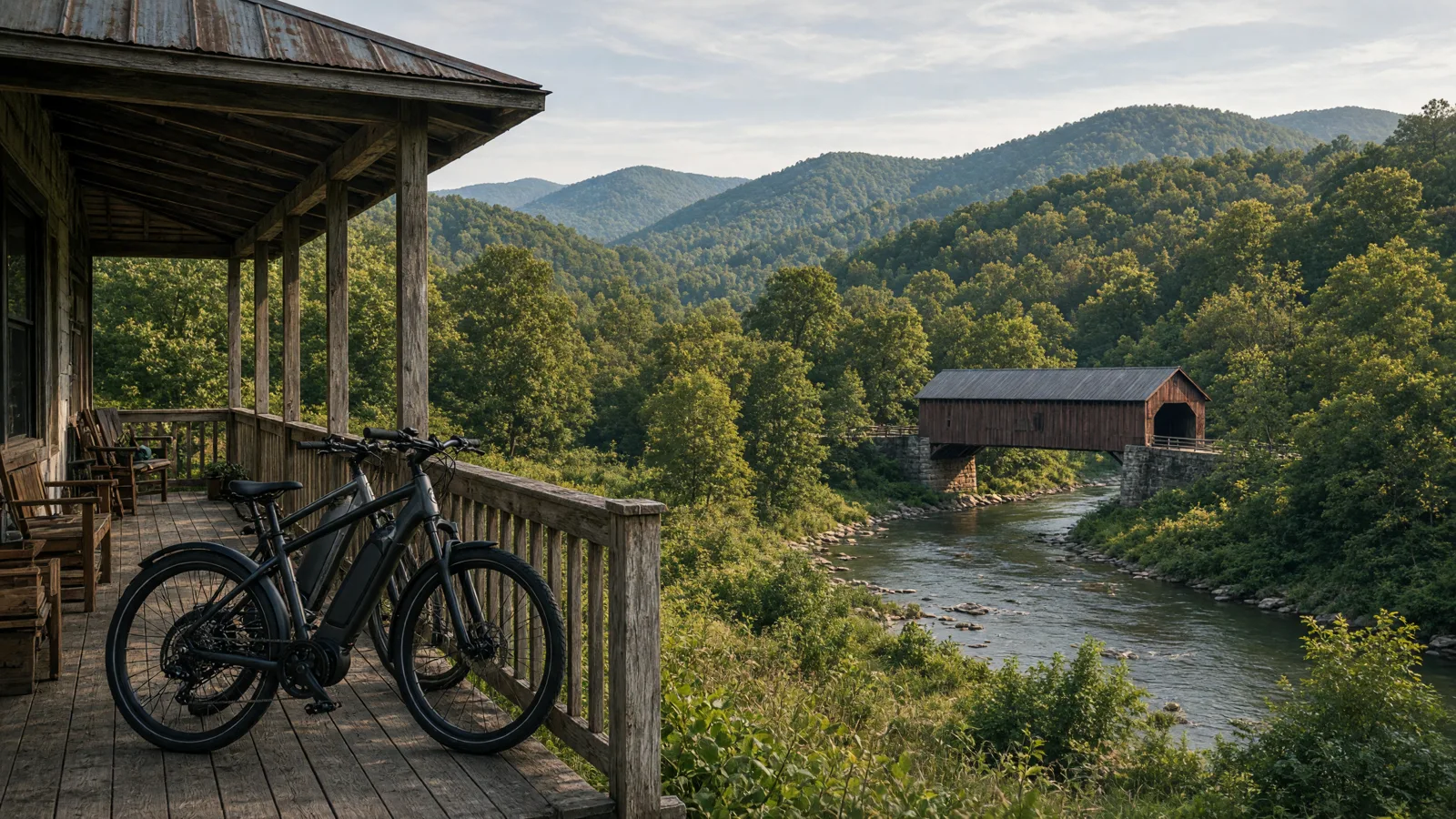 Landscape scene in Carbon County, Pennsylvania