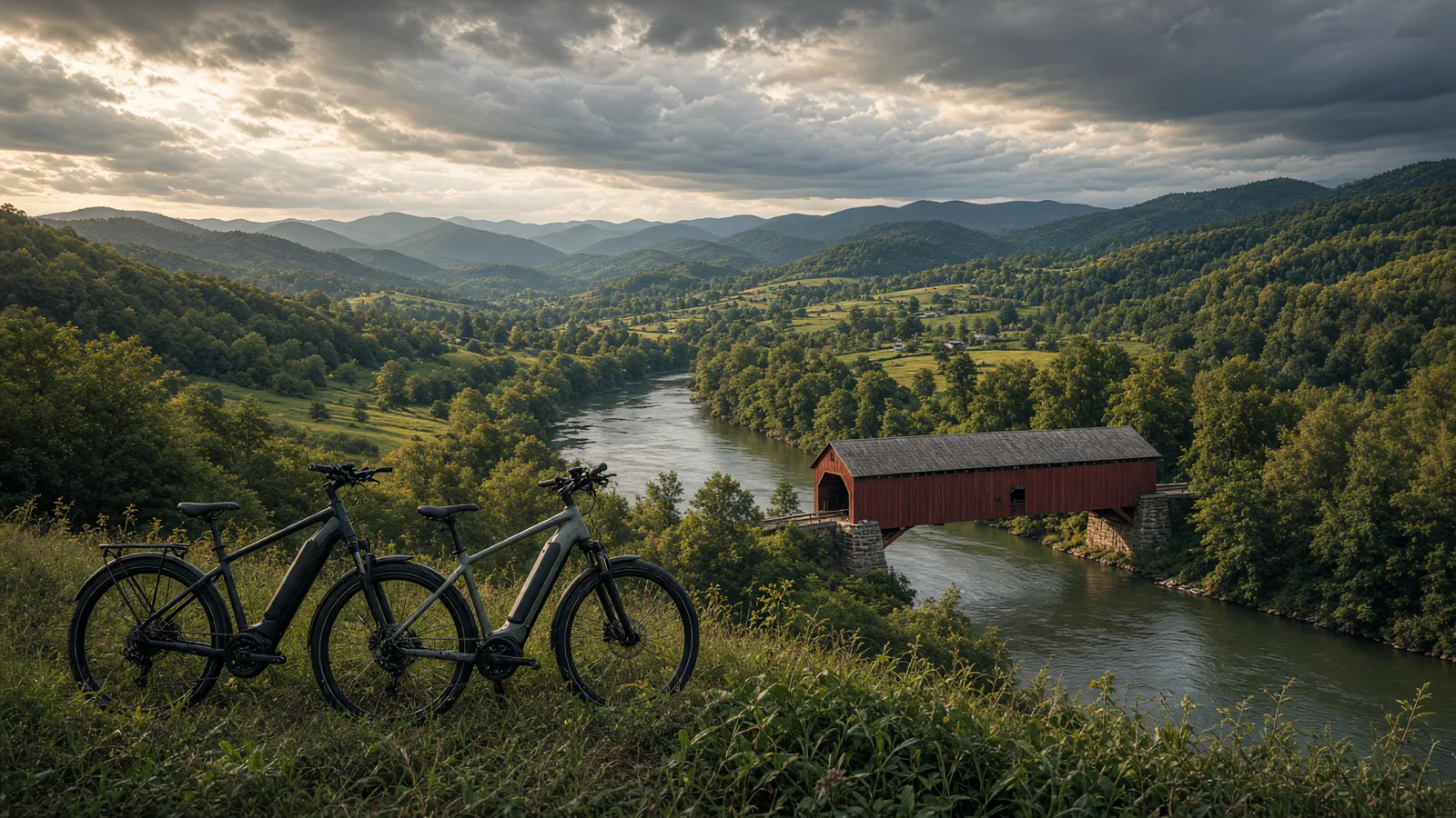 Landscape scene in Columbia County, Pennsylvania