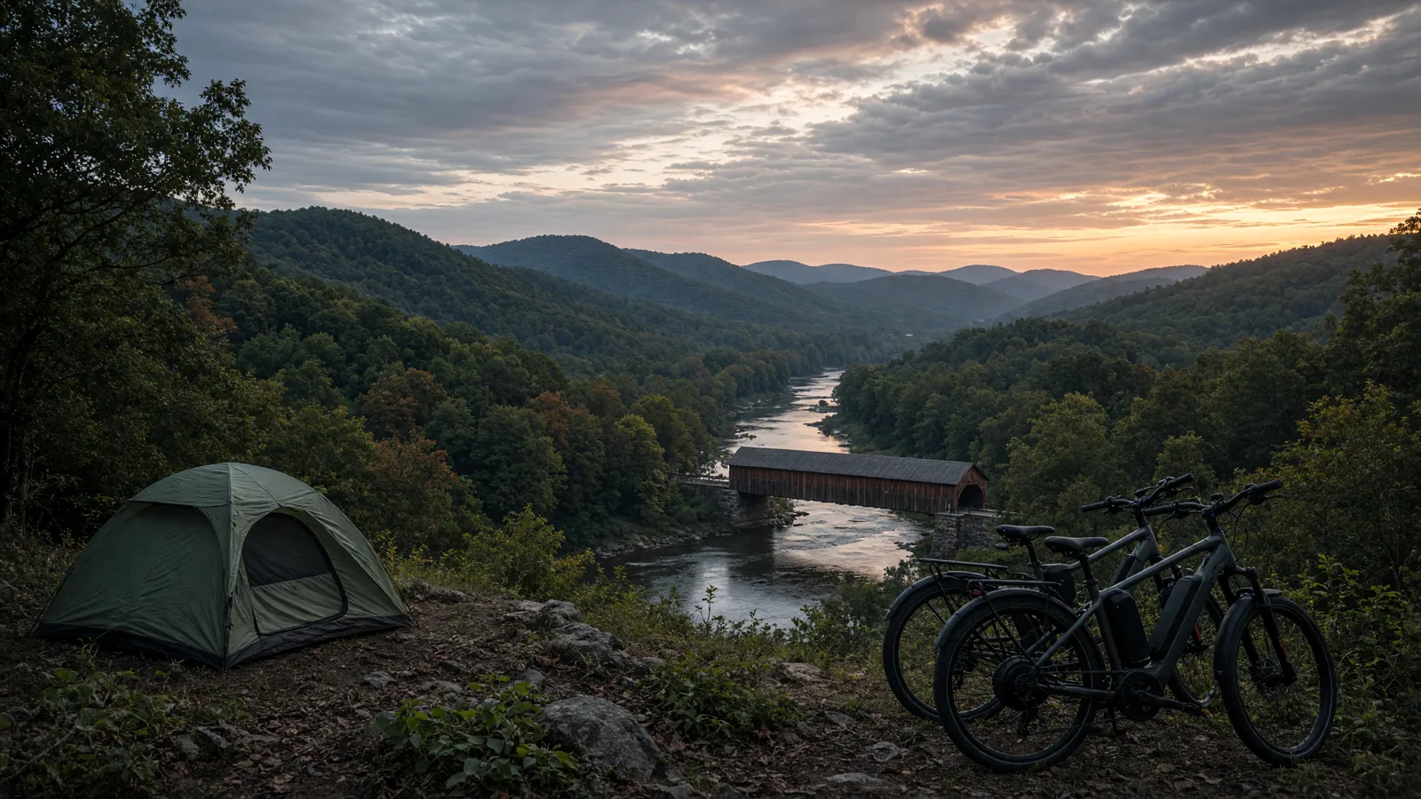 Landscape scene in Delaware County, Pennsylvania