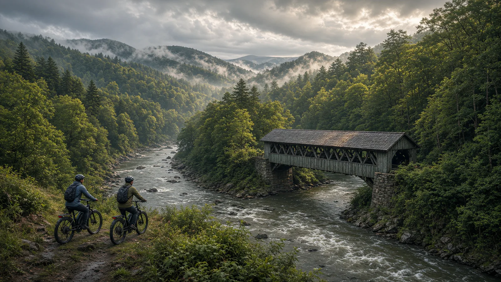 Landscape scene in Elk County, Pennsylvania