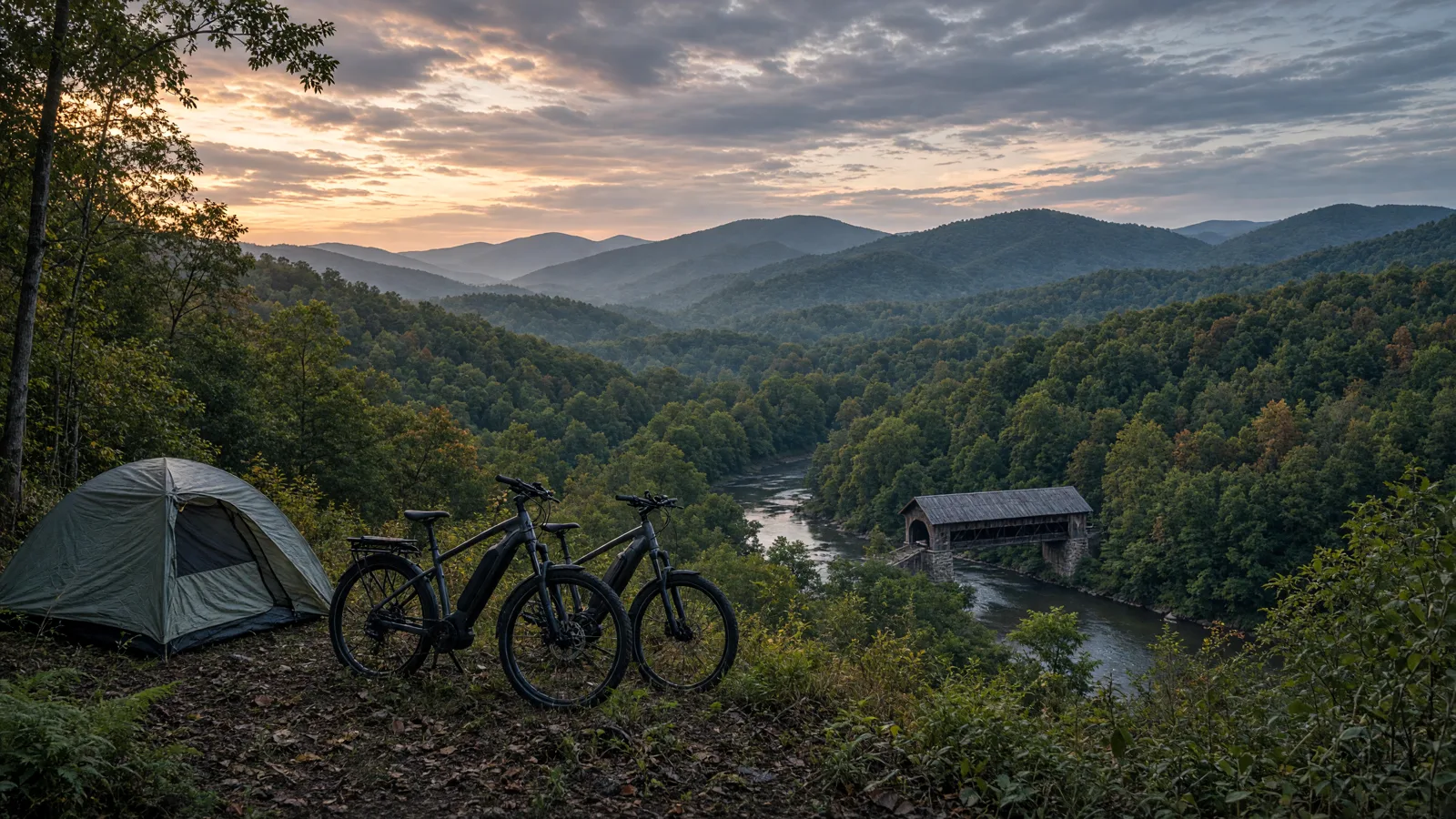 Landscape scene in Fayette County, Pennsylvania