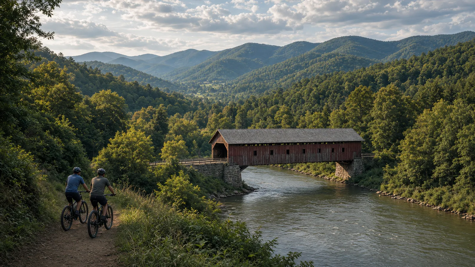Landscape scene in Huntingdon County, Pennsylvania