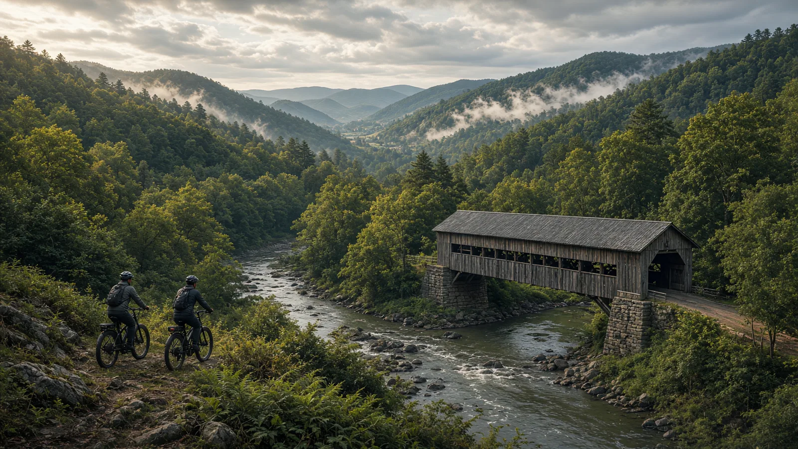 Landscape scene in Lackawanna County, Pennsylvania