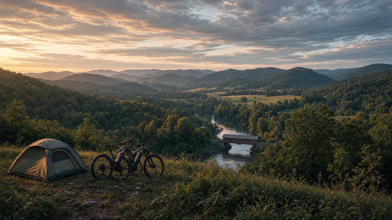 Landscape scene in Lebanon County, Pennsylvania