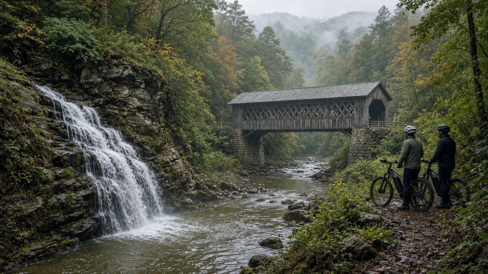 Landscape scene in Philadelphia County, Pennsylvania