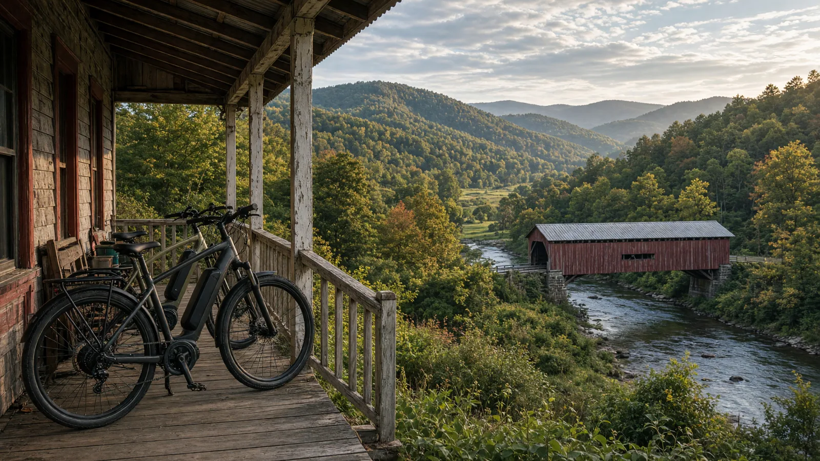 Landscape scene in Schuylkill County, Pennsylvania