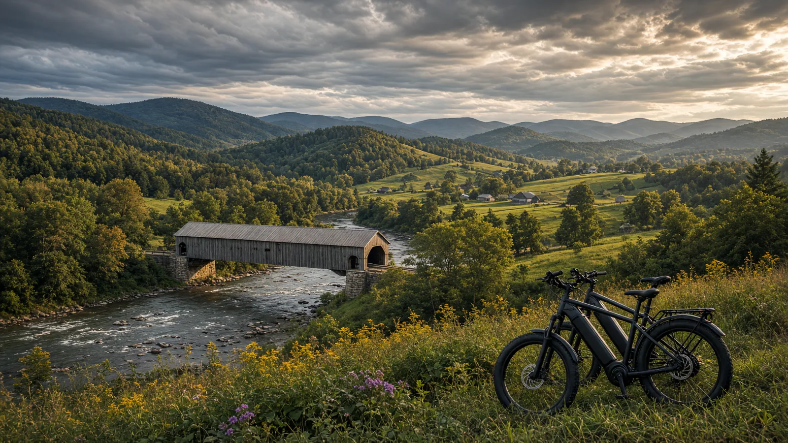 Landscape scene in Susquehanna County, Pennsylvania