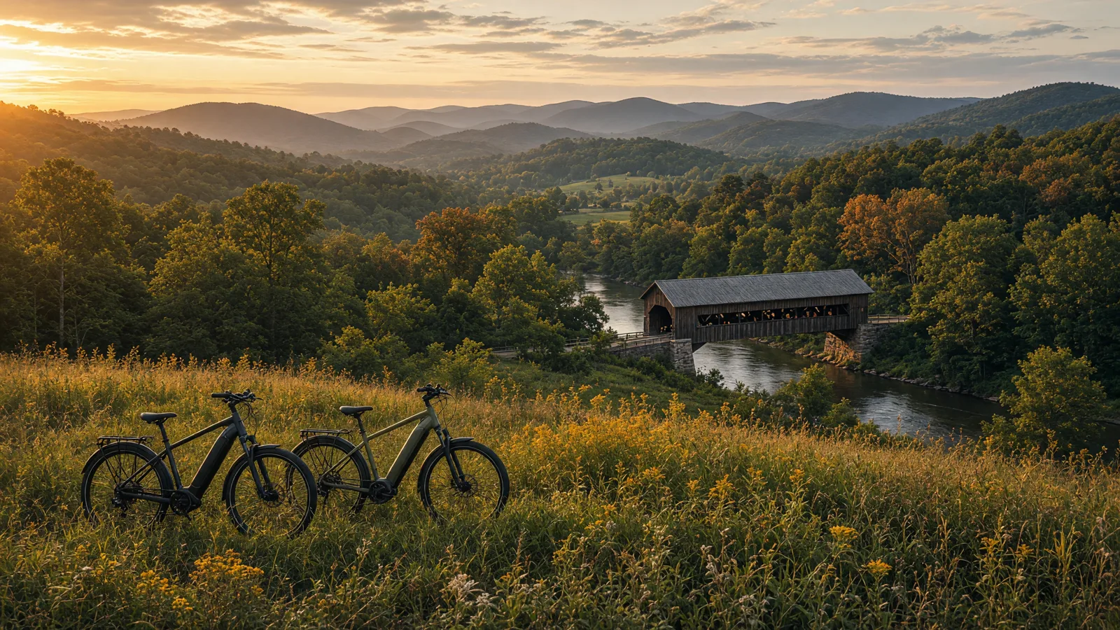 Landscape scene in Venango County, Pennsylvania