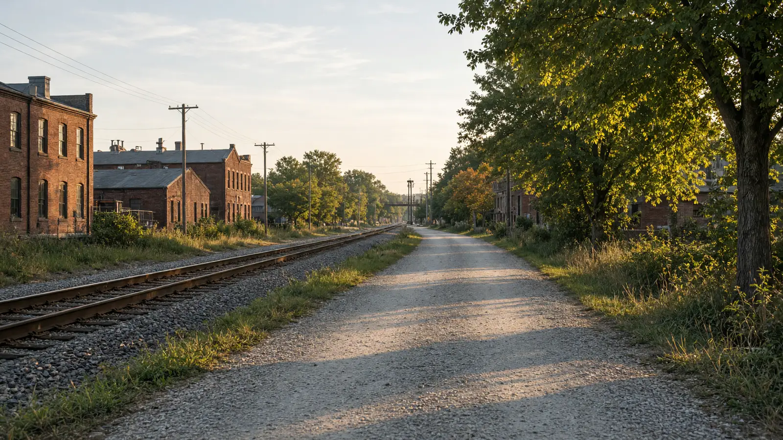 Empty outdoor trail landscape in York County, Pennsylvania
