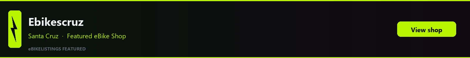 Featured local eBike shop banner: Ebikescruz