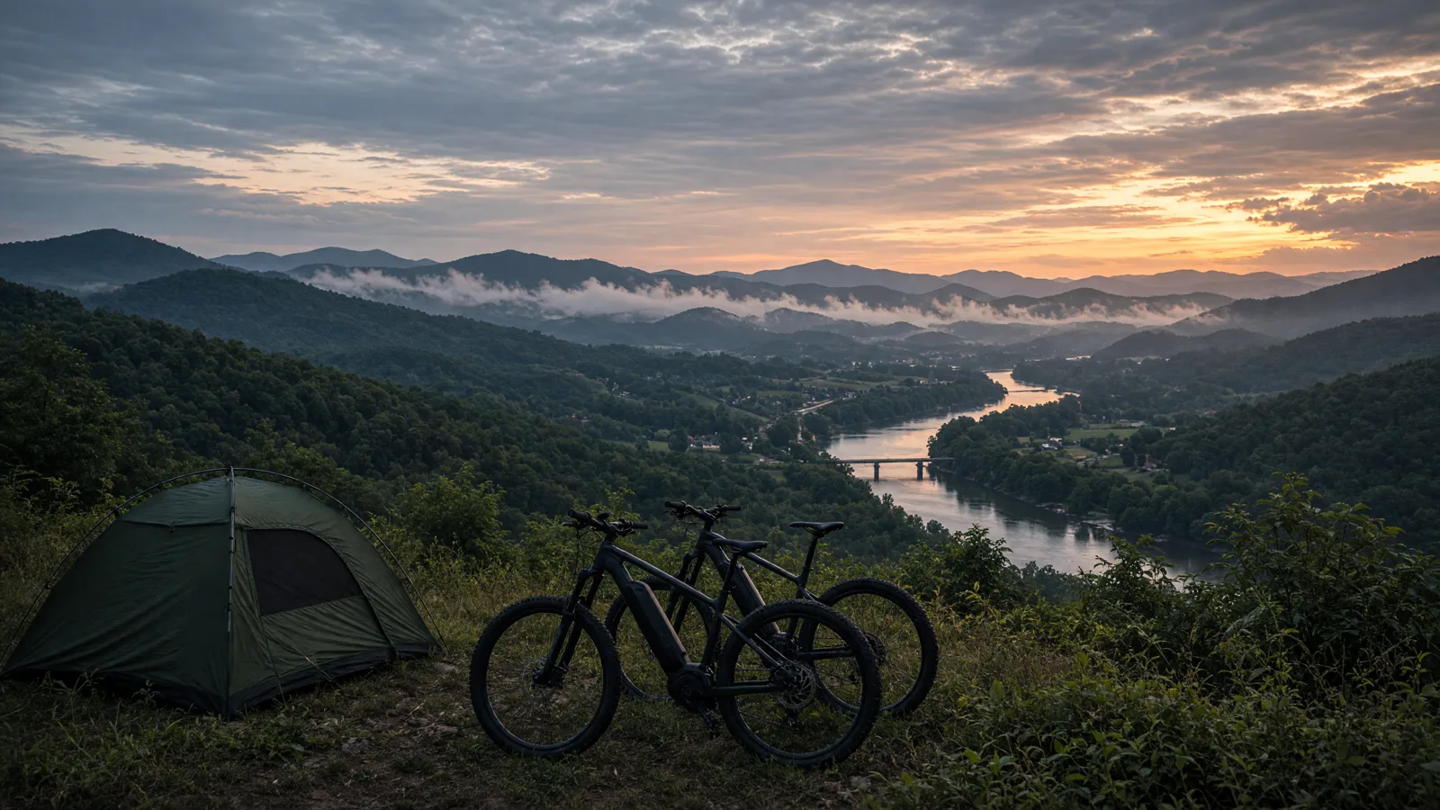 Landscape scene in Cocke County, Tennessee