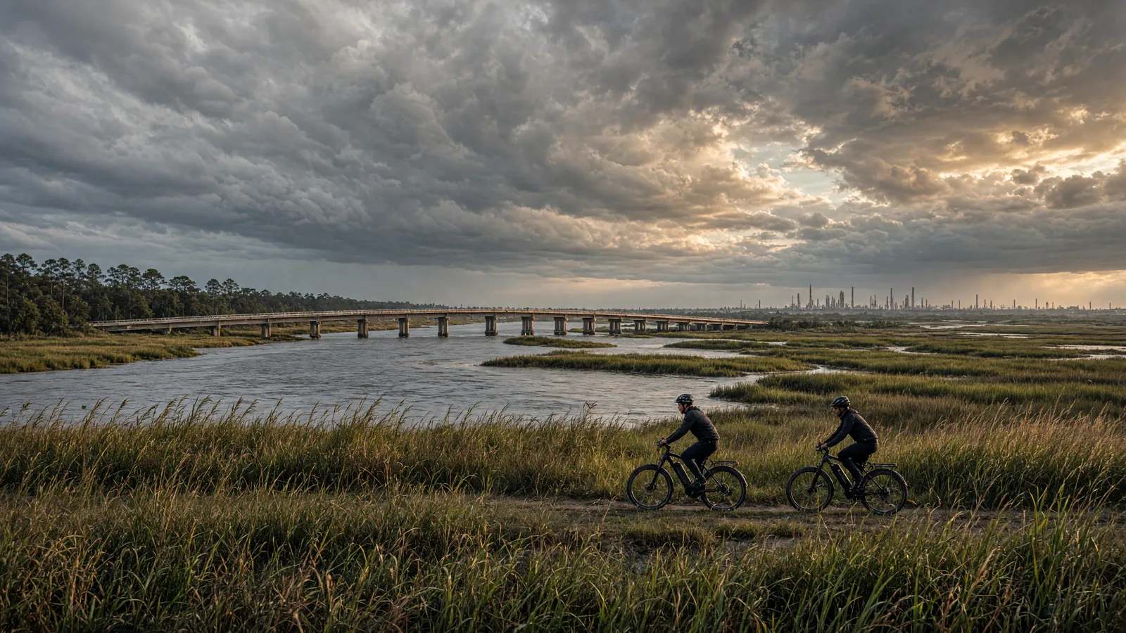 Landscape scene in Brazoria County, Texas
