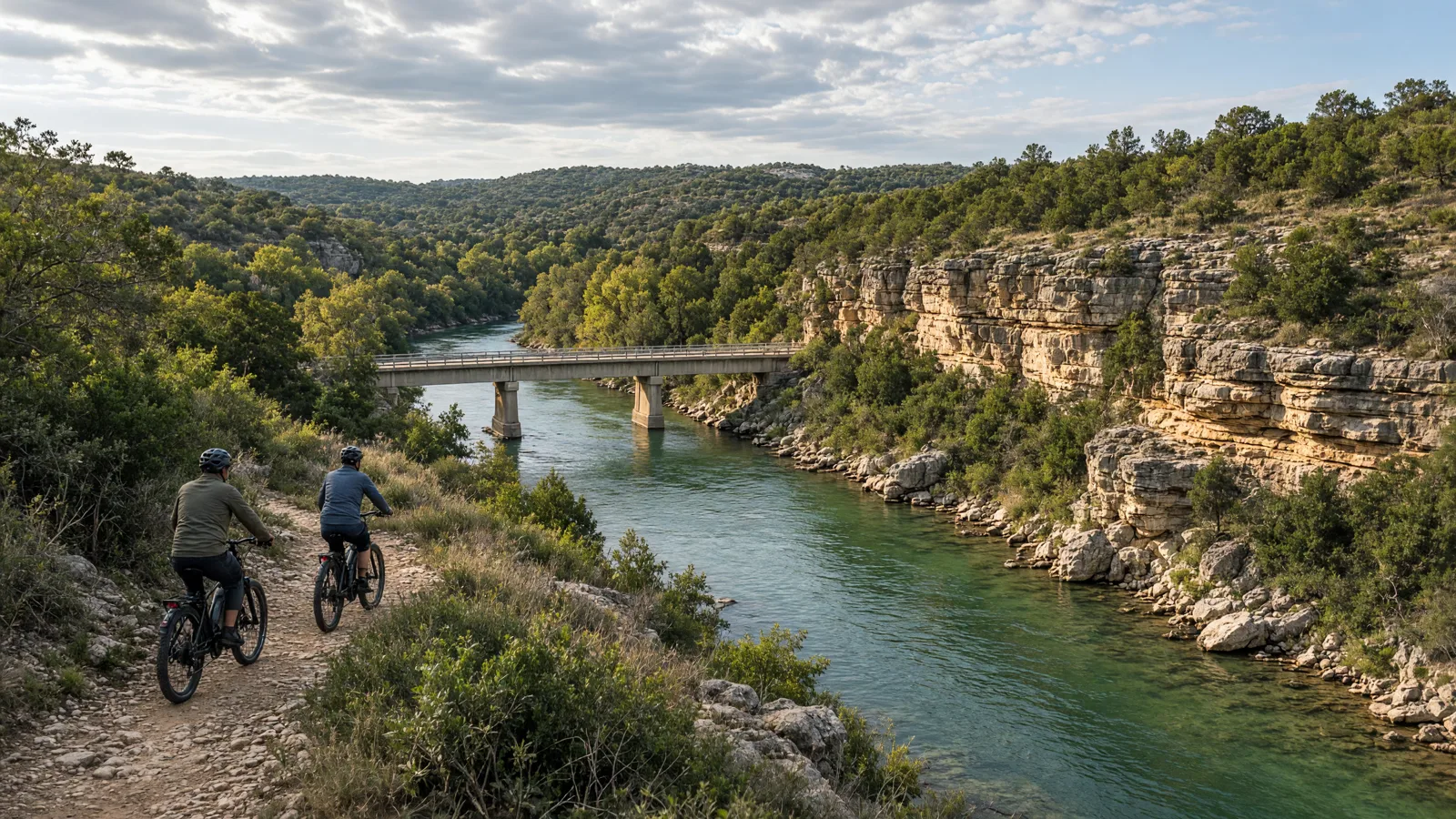 Landscape scene in Comal County, Texas