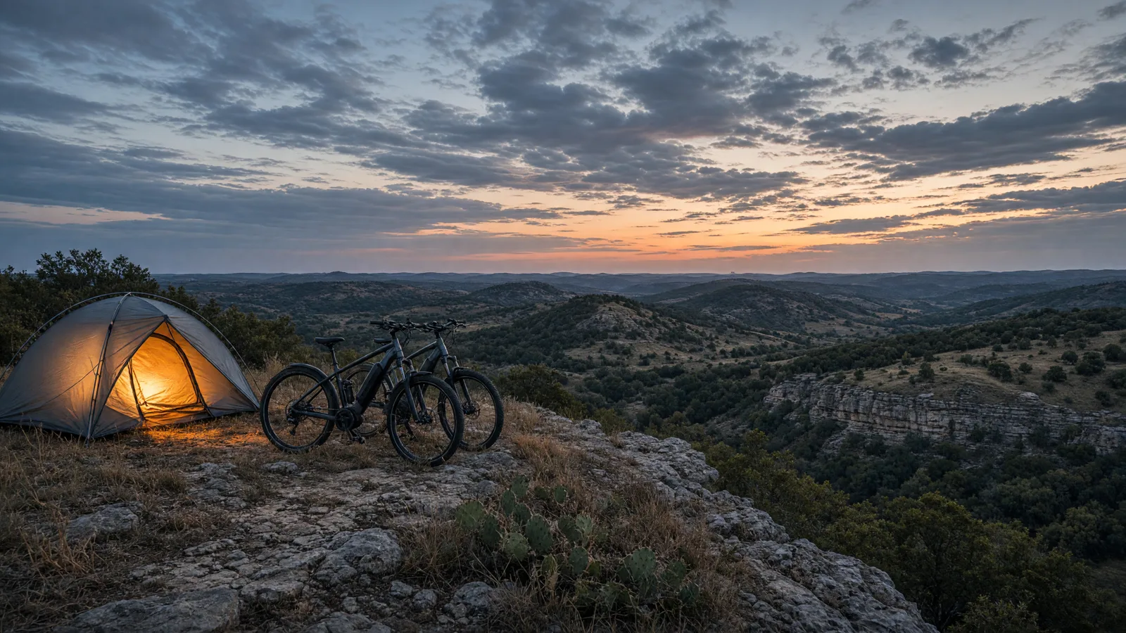 Landscape scene in Coryell County, Texas