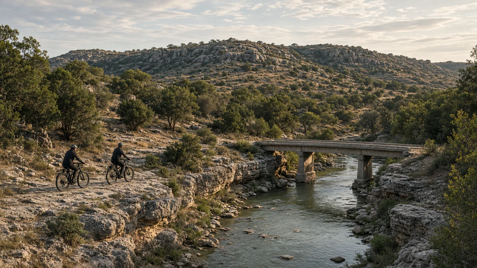 Landscape scene in Gillespie County, Texas