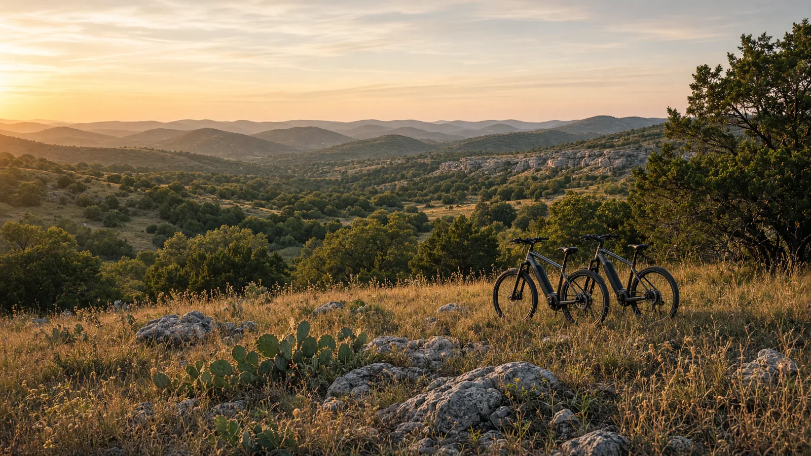 Landscape scene in Kerr County, Texas