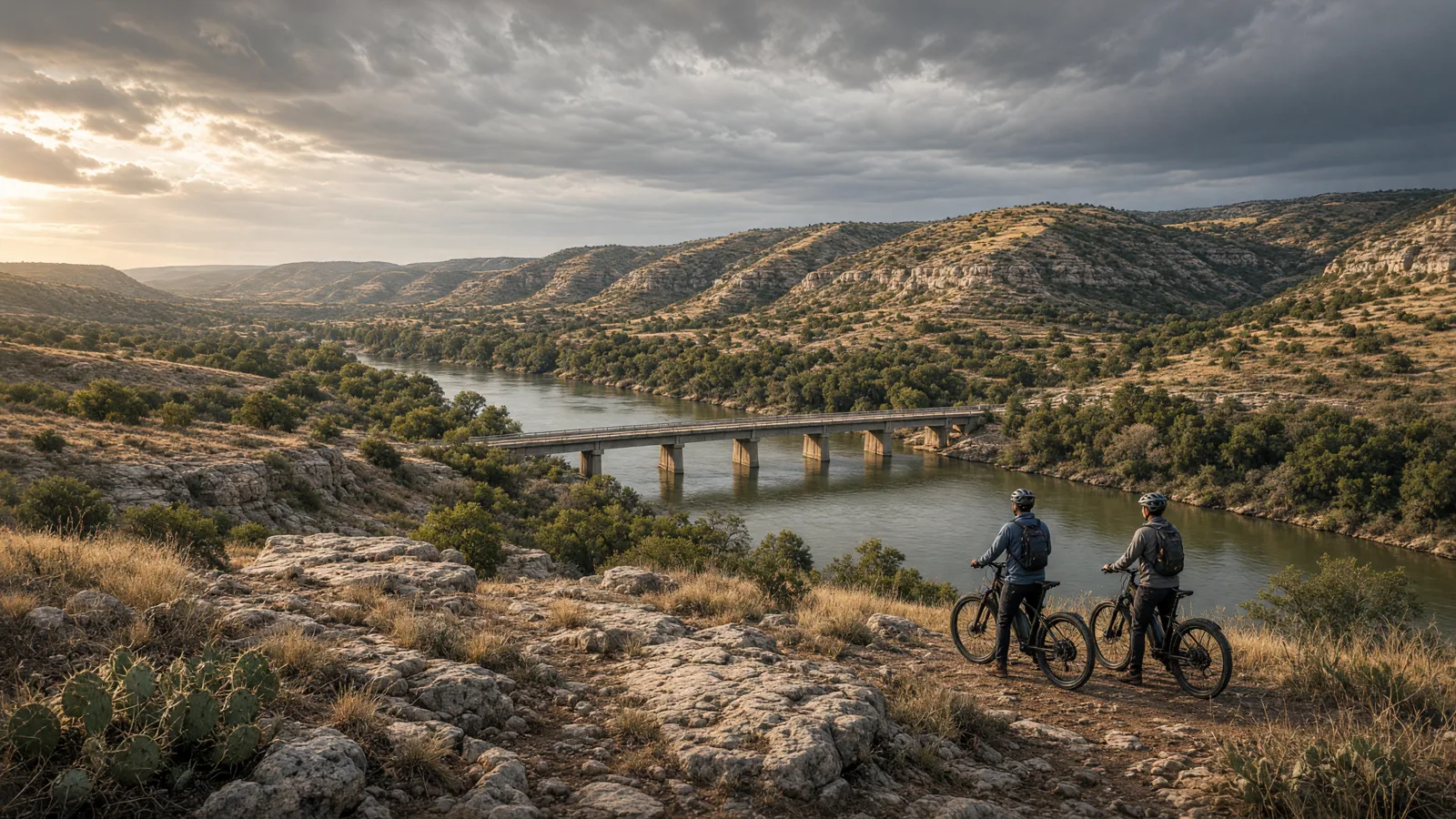 Landscape scene in Tom Green County, Texas