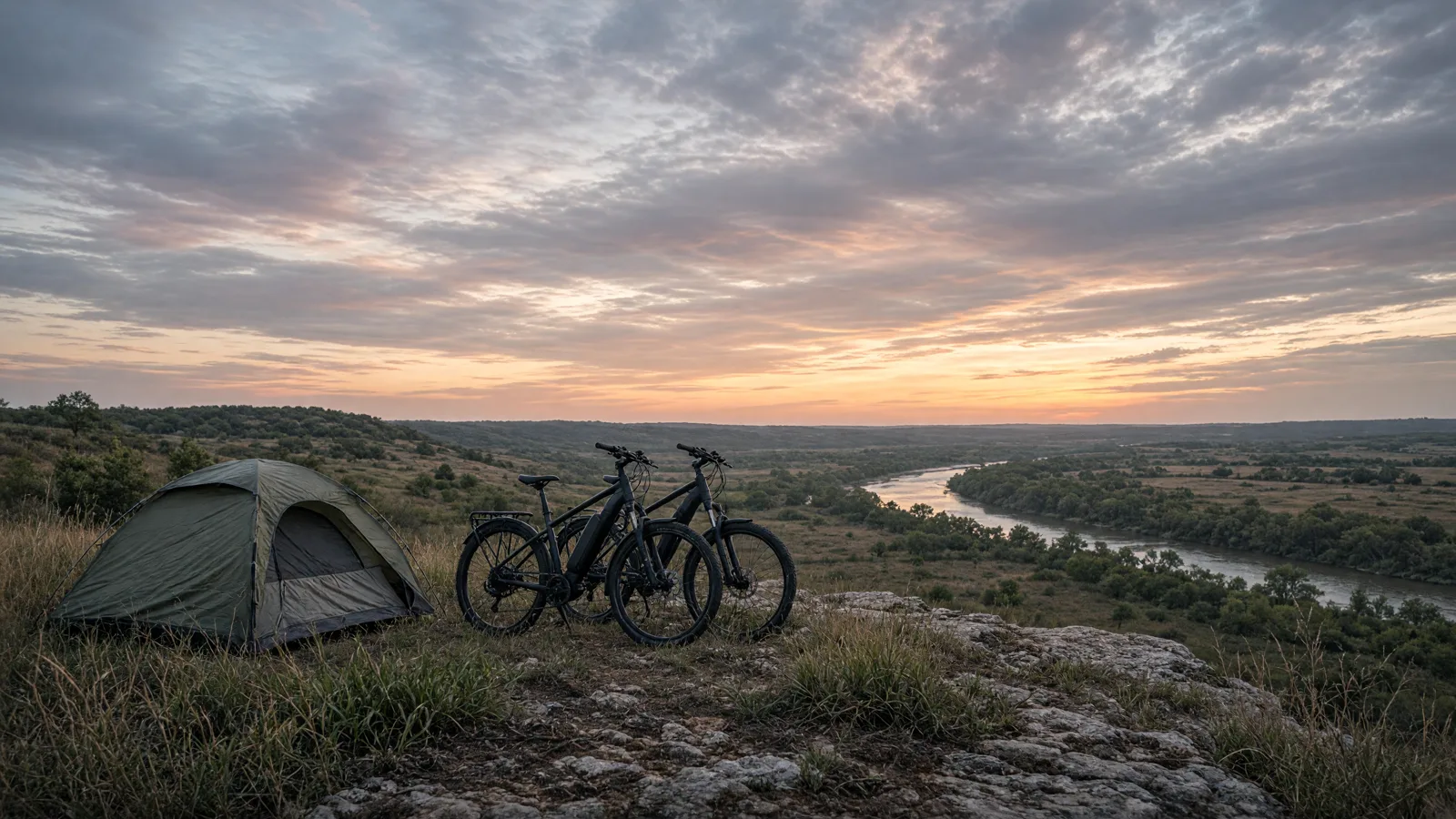 Landscape scene in Victoria County, Texas