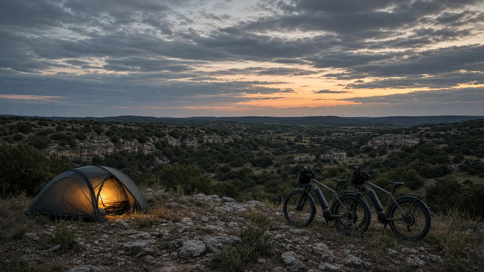 Landscape scene in Wise County, Texas