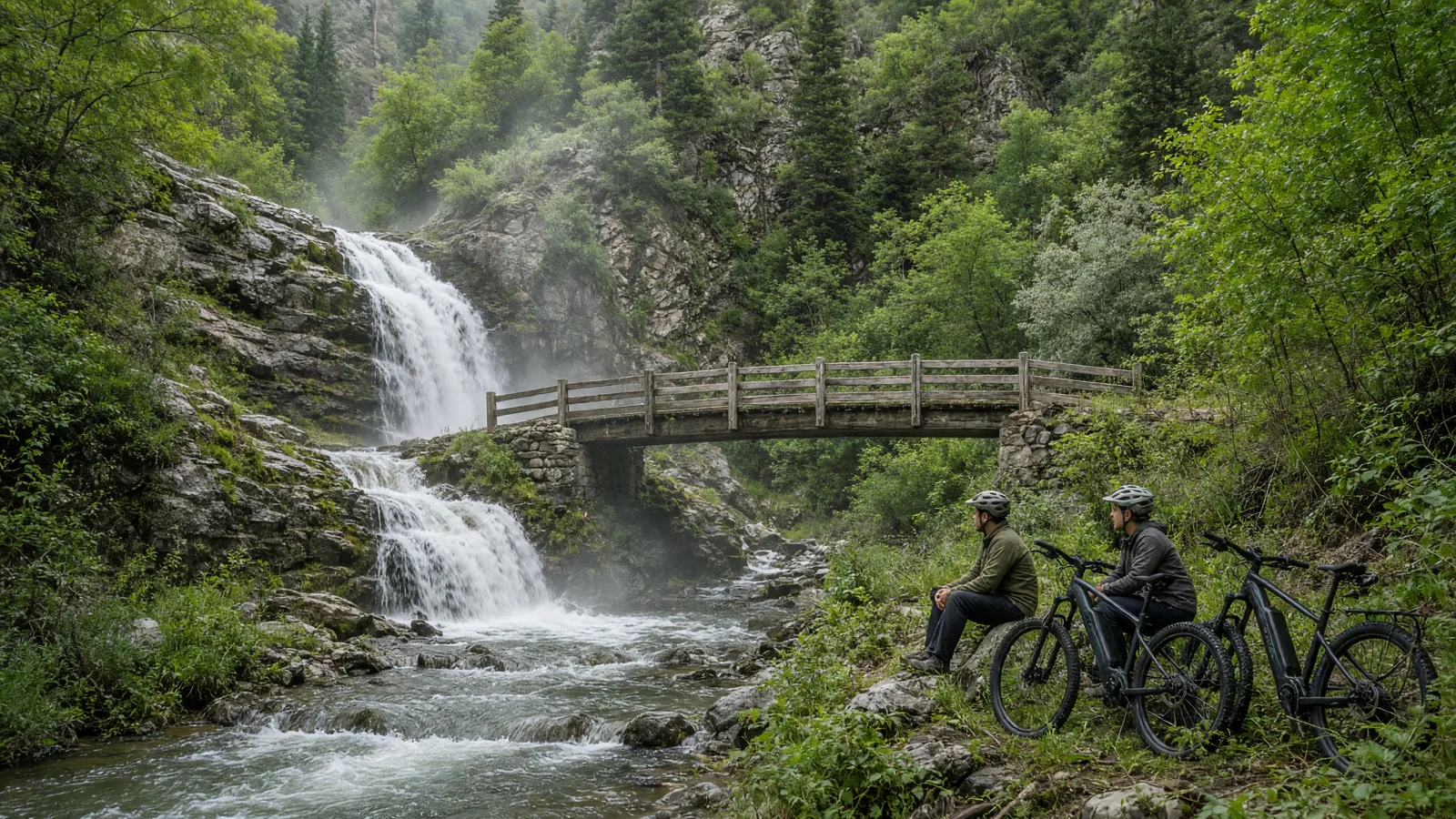 Scene in Box Elder County, Utah — waterfall hike