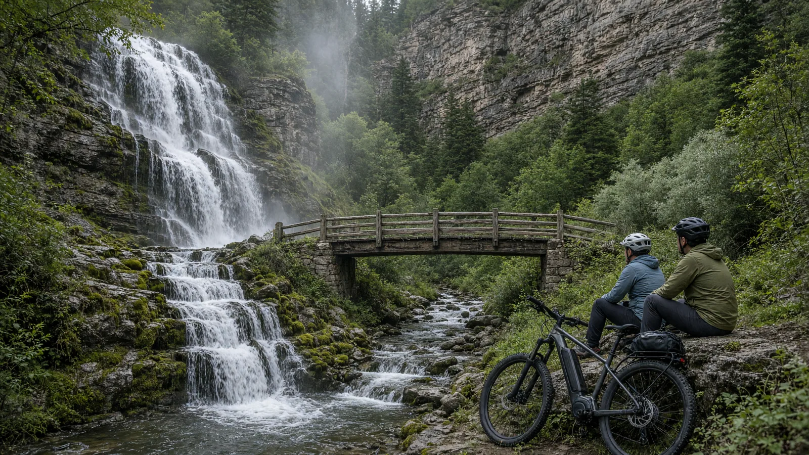 Scene in Sevier County, Utah — waterfall hike