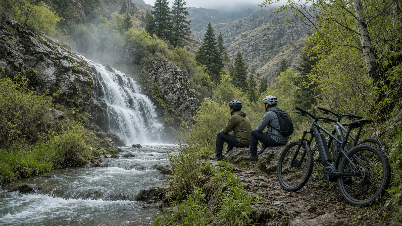 Scene in Tooele County, Utah — waterfall hike