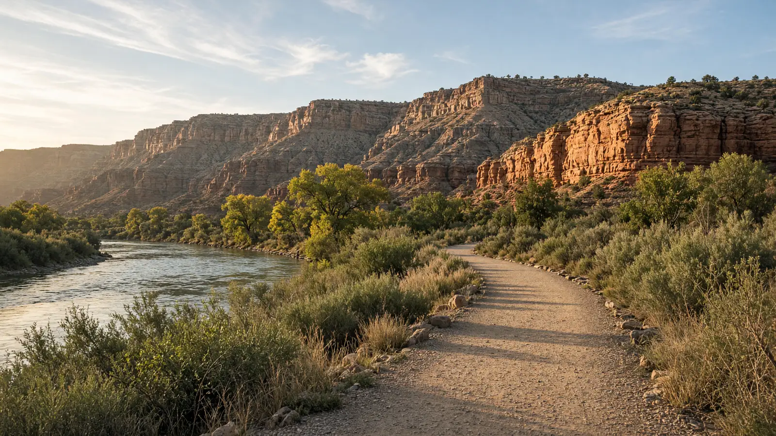 Empty outdoor trail landscape in Washington County, Utah