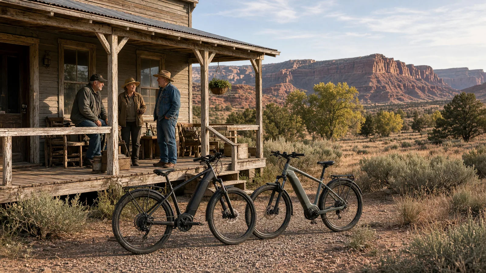 Scene in Wayne County, Utah — country store