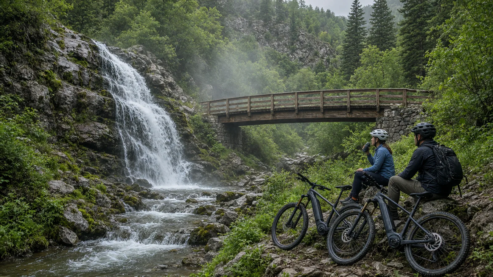 Scene in Weber County, Utah — waterfall hike