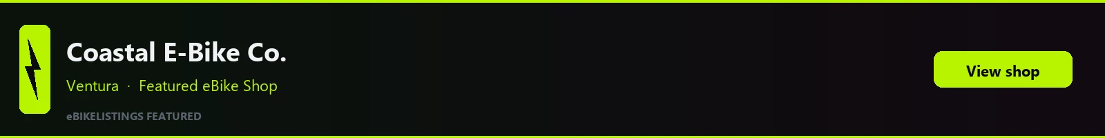 Featured local eBike shop banner: Coastal E-Bike Co.