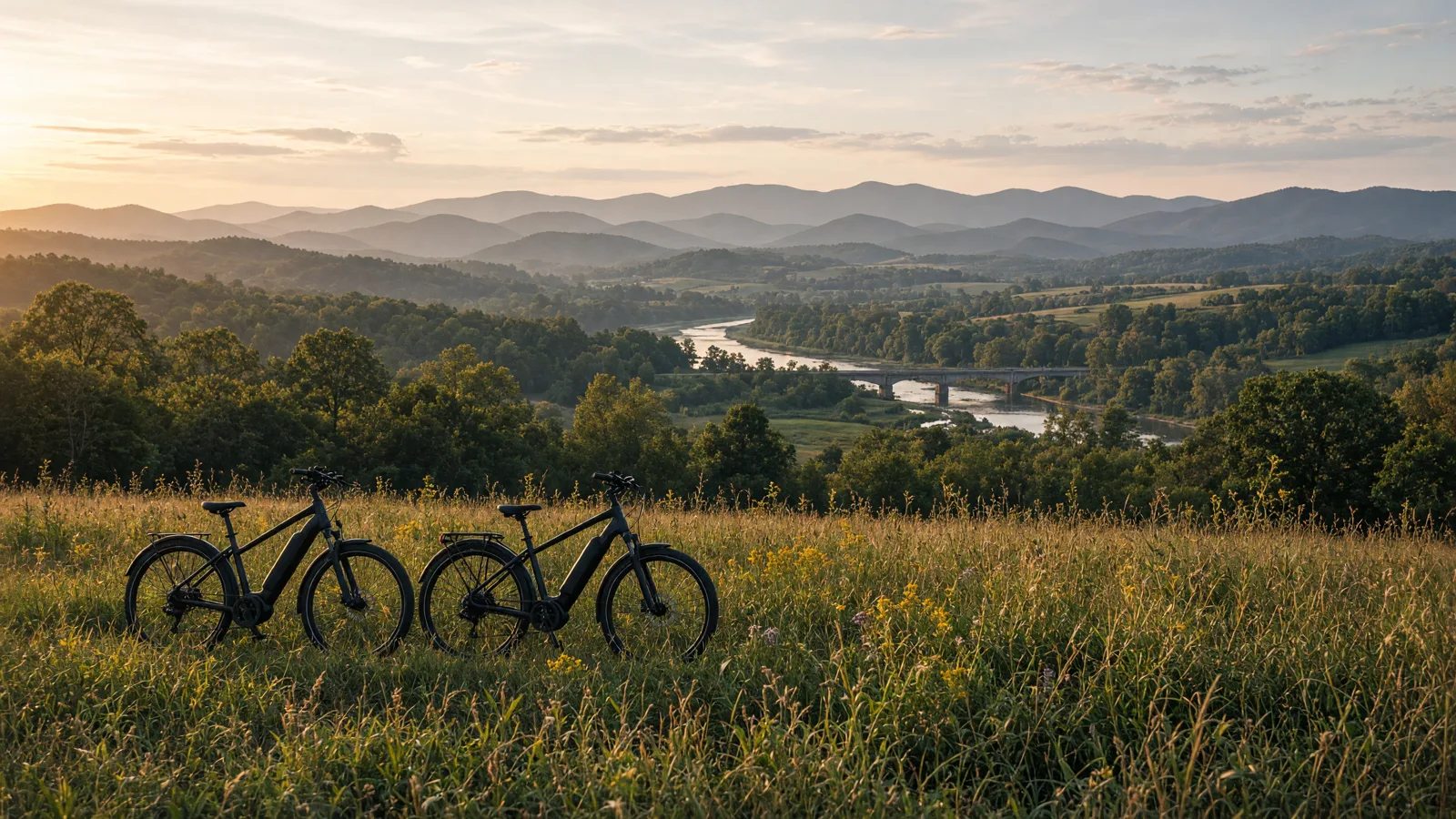 Landscape scene in Fairfax City County, Virginia