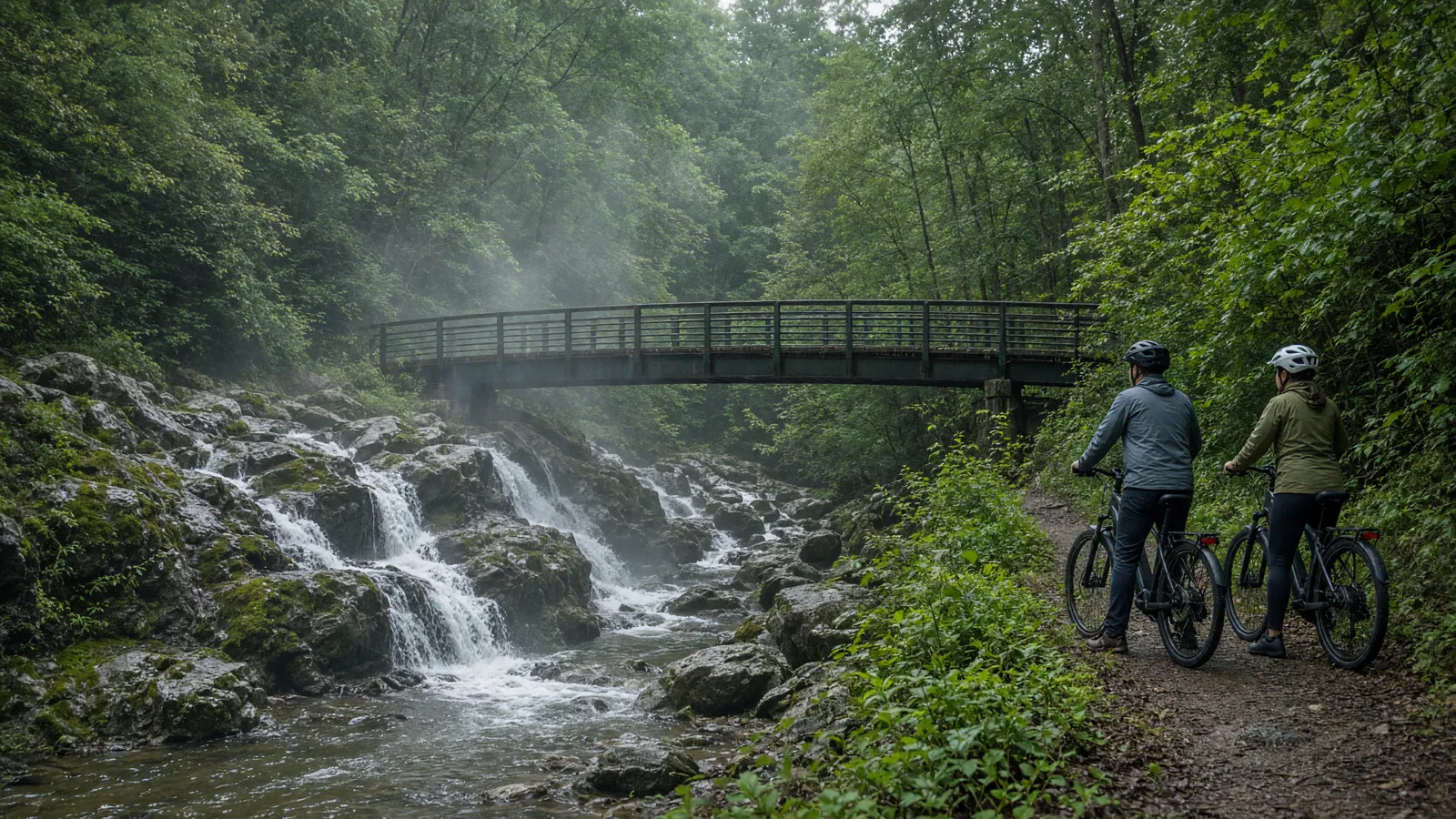 Landscape scene in Falls Church City County, Virginia