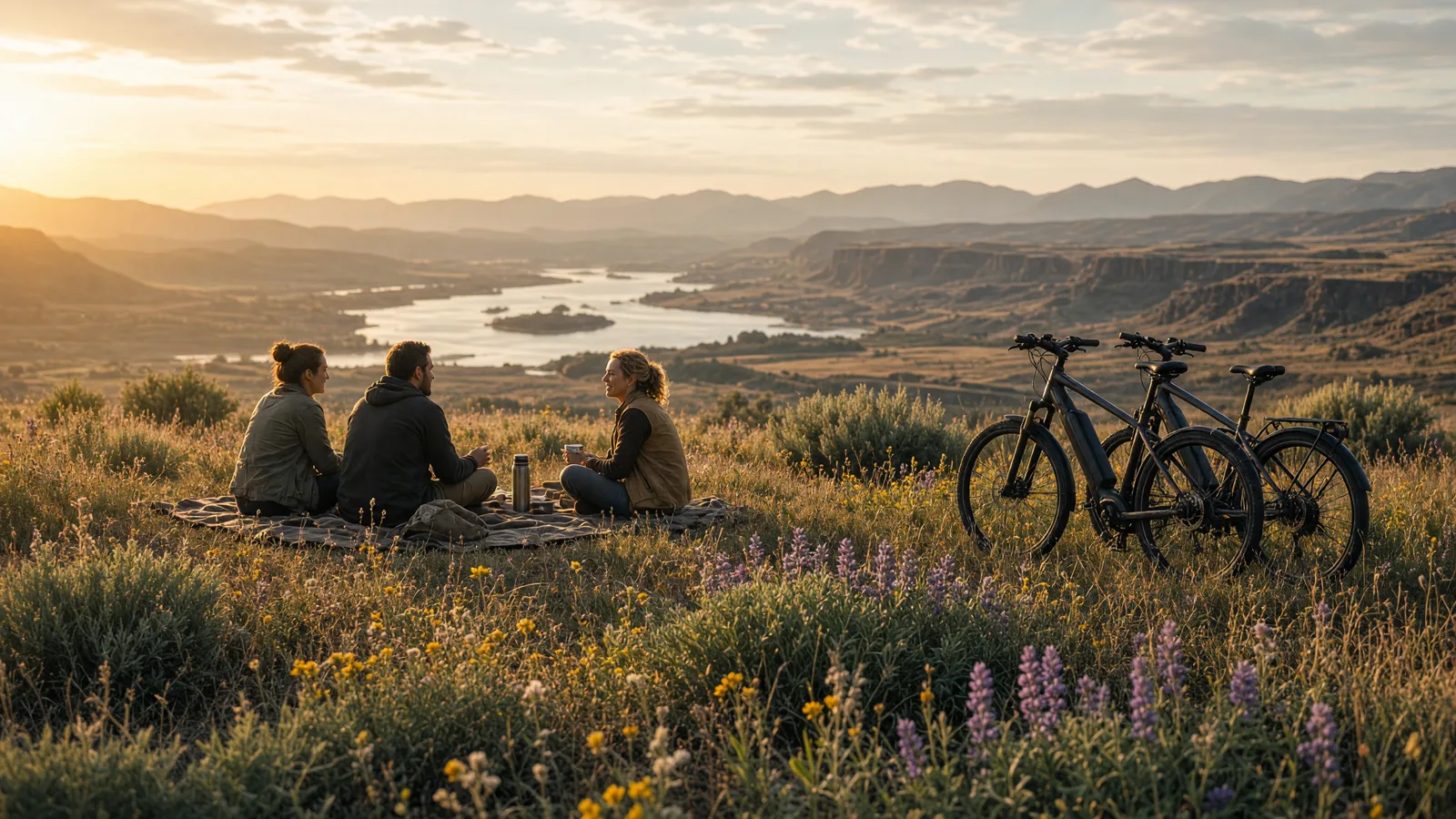 Scene in Benton County, Washington — golden meadow