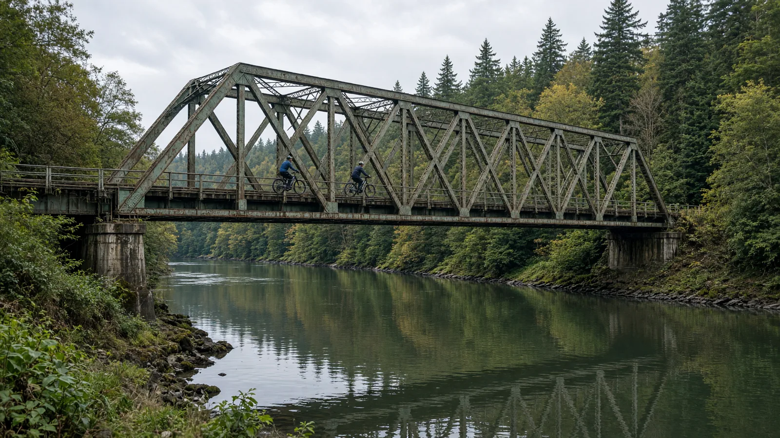 Scene in King County, Washington — bridge crossing