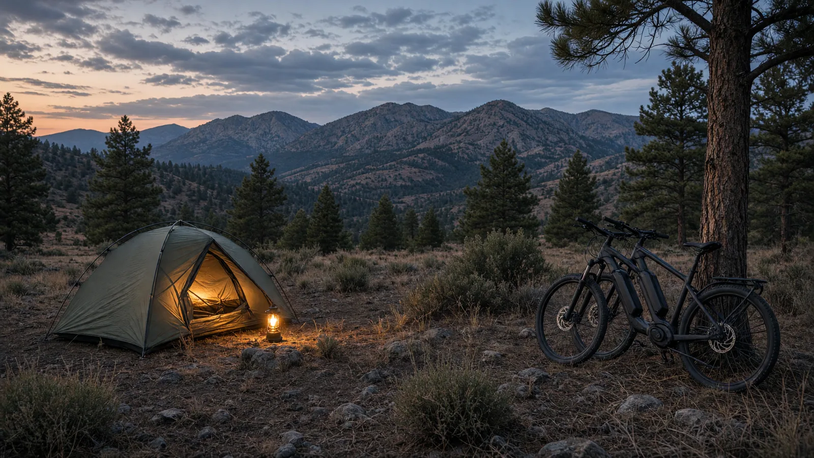 Scene in Okanogan County, Washington — camping ridge