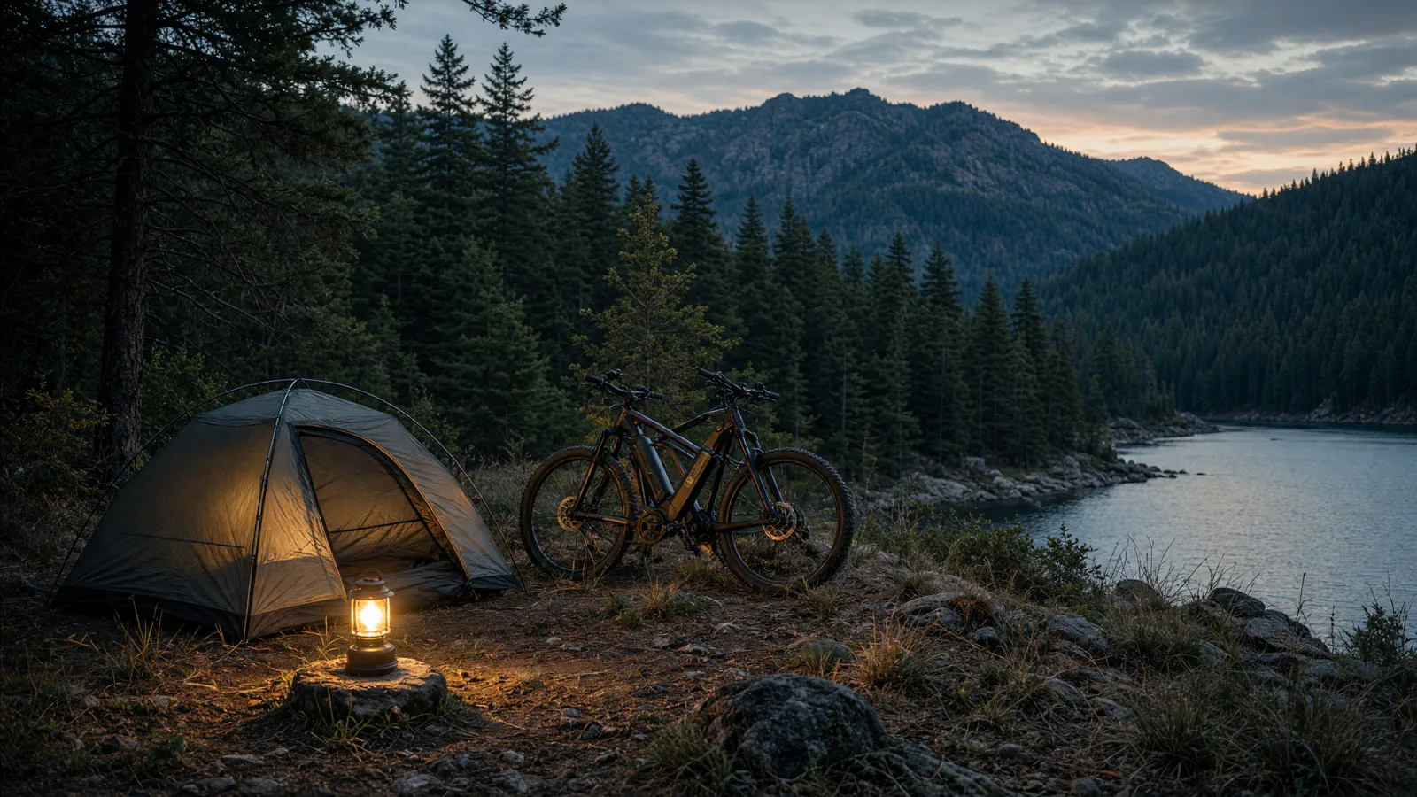 Scene in Stevens County, Washington — camping ridge