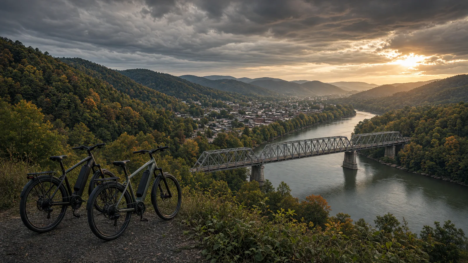 Scene in Monongalia County, West Virginia, spectacular vista