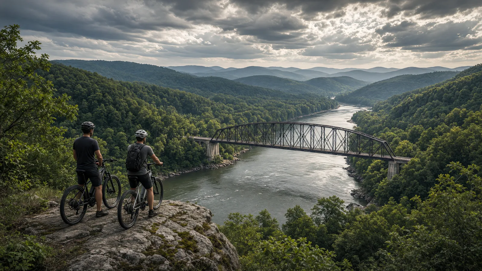 Scene in Morgan County, West Virginia, spectacular vista