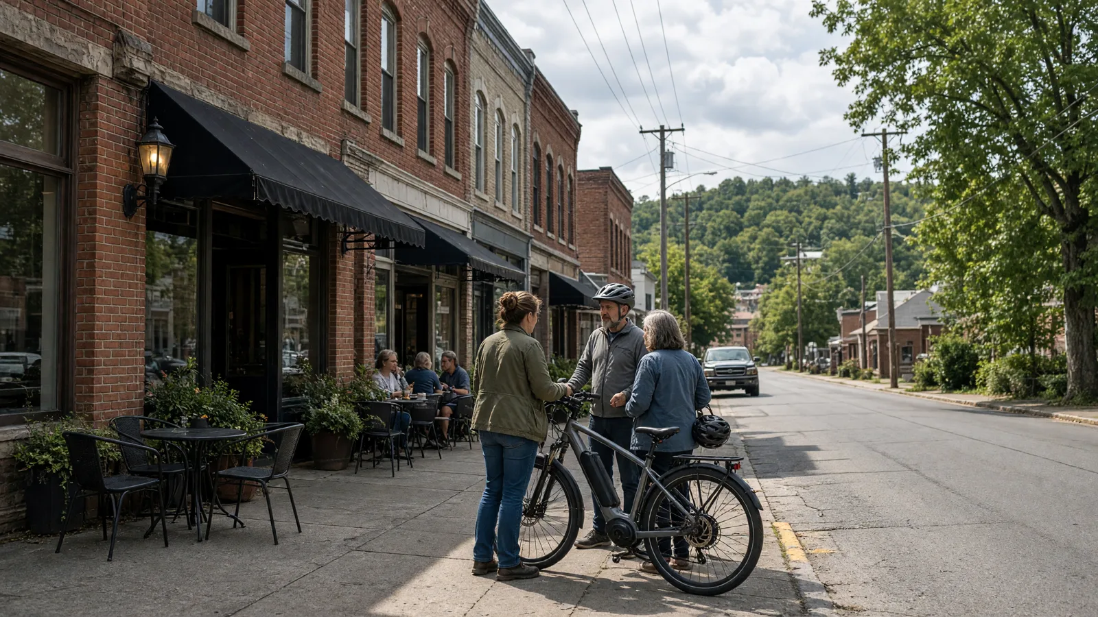 Scene in Putnam County, West Virginia, downtown main