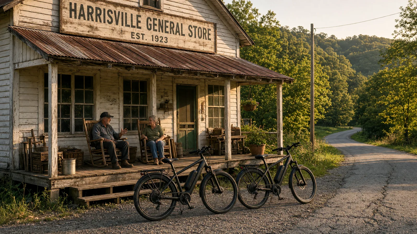 Scene in Ritchie County, West Virginia, country store