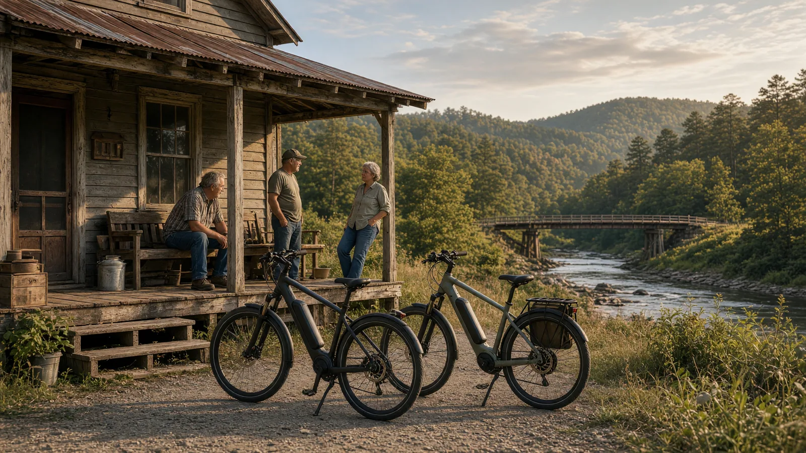 Scene in Summers County, West Virginia, country store