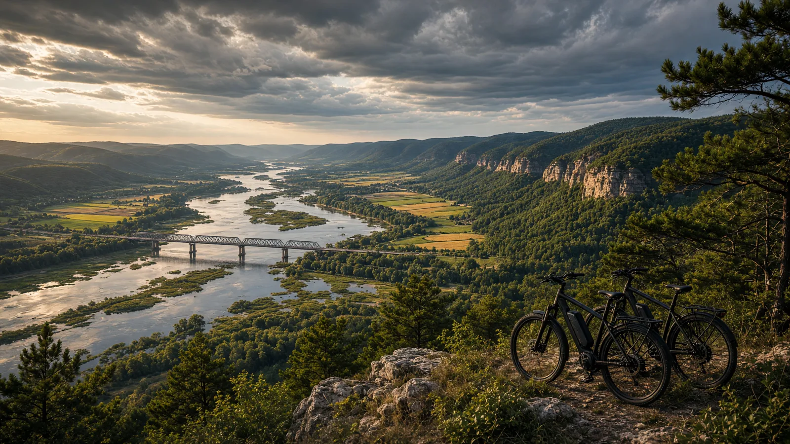 Landscape scene in La Crosse County, Wisconsin